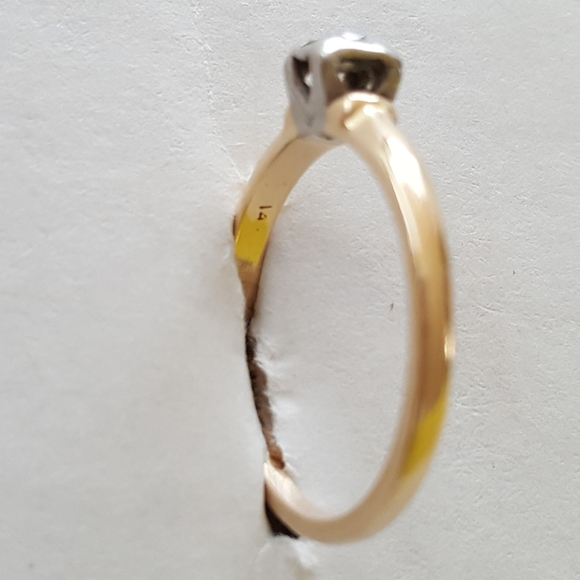 >price firm< 1920s Diamond Ring Art Deco 14K Gold Size 6.5 Engagement Ring - Picture 12 of 12